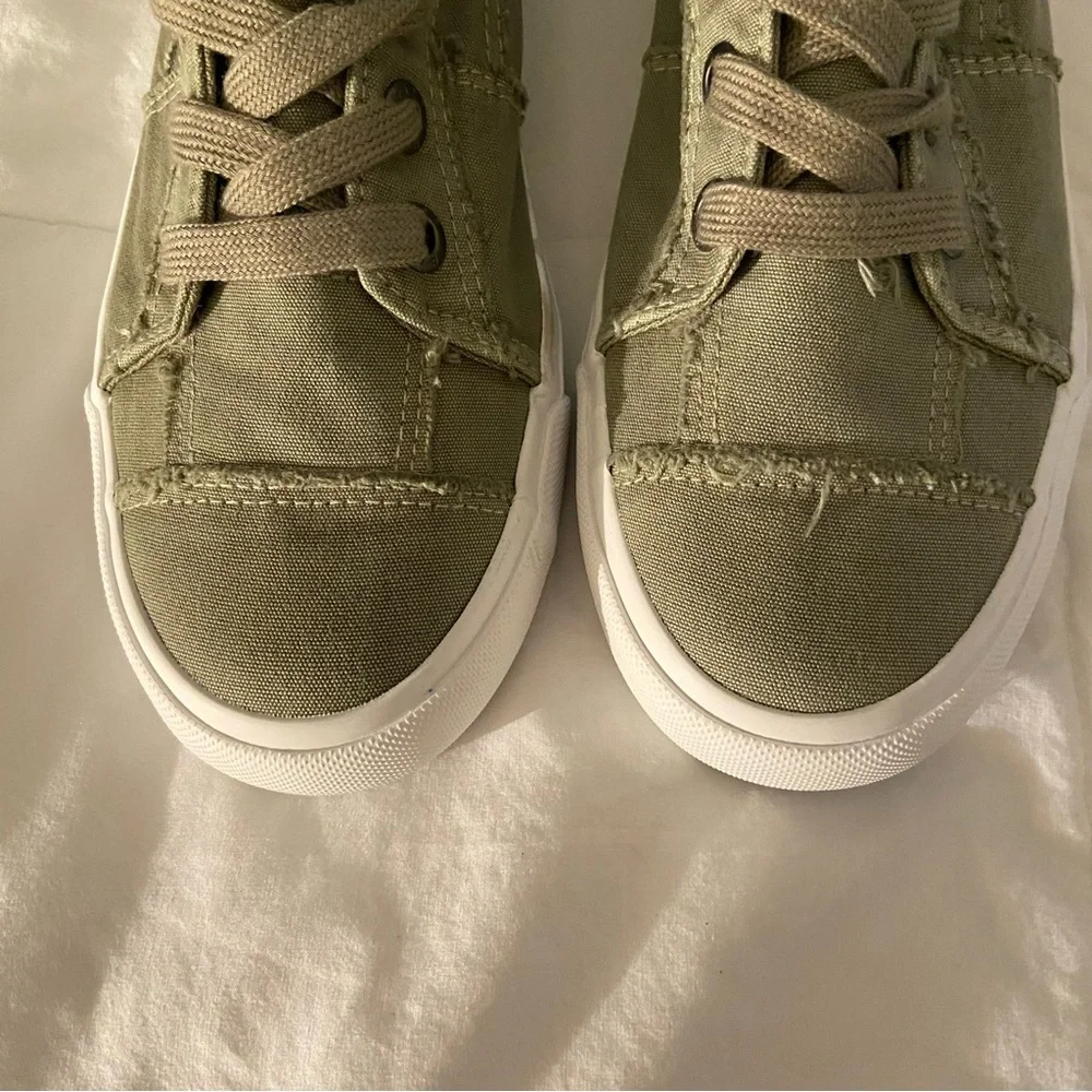 Blowfish Olive Canvas Sneakers - Picture 3 of 12